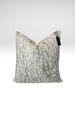 SILVER & GOLD PRINT PILLOW COVER